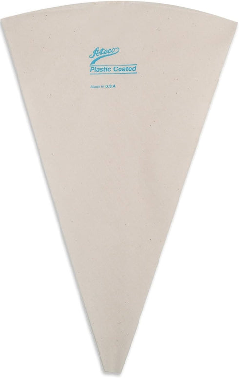 Ateco 14-Inch Plastic Coated Canvas Decorating Bag, Reusable, Made in USA, White