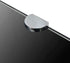 vidaXL Black Tempered Glass Corner Wall Shelf - Compact Design