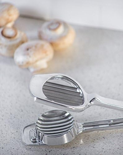 Fox Run Mushroom and Egg Slicer, Silver, Cast Aluminum
