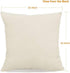 Christmas Pillow Covers 20x20 inch Set of 4, Farmhouse Decorative Throw Pillow Cover for Winter Holiday Décor