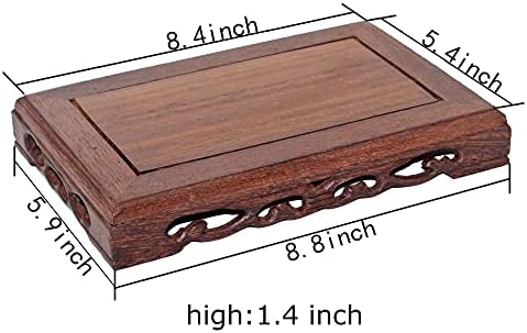 Antique Carved Wooden Display Stand for Home Decor - Handmade Pedestal Base