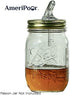 Mason Jar Pour Spouts - For Moonshine And Whiskey - Made 100% In The USA. Free Flow Mason Jar Spouts That Don't Leak -