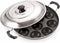 Appam Maker, 12 Cavity Non Stick Appam Pan with Lid
