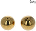 Yinpecly 50mm Dia Gazing Ball, 201 Stainless Steel Metal Balls, Polished Shiny Sphere for Home and Garden, Gold 2Pcs