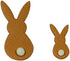 PME Rabbit Cutters, Small and Large Sizes, Set of 2, White