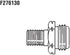 Mr. Heater 9/16 Left Hand Male Thread x 1"-20 Throwaway Cylinder Thread with Shutoff Fitting