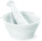 Portmeirion Sophie Conran White Mortar and Pestle Set, 5 inch Herb Grinder, Fine Porcelain
