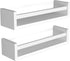 Elba Set 2 You Have Space Floating Book Shelves for Kids Room Decor, Nursery Shelves for Wall, Bookshelf, White