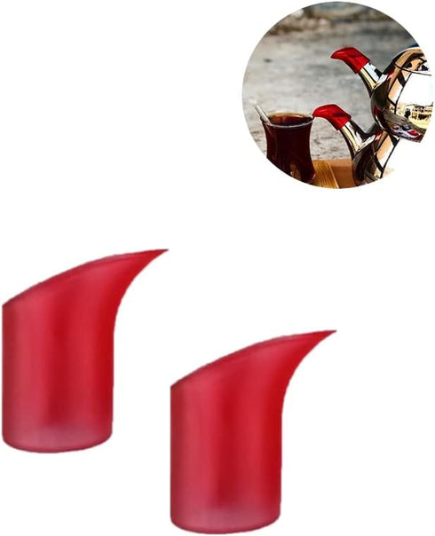 2pcs Teapot Coffeepot Spout Cover Sleeve, Leak-proof Silicone Spout Pourer for Drip-proof Use