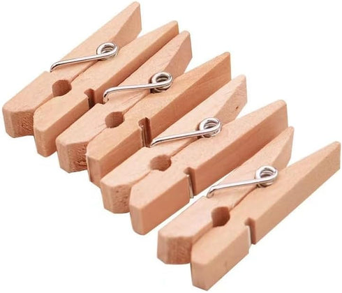Durable Mini Wooden Clothespins for Crafts, 1-Inch Size, Pack of 100 for DIY Projects, Photos, Home Decor