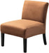 OBCREAT Armless Accent Chair Cover,High Stretch Slipper Chair Slipcovers Soft Velvet Armless Chair