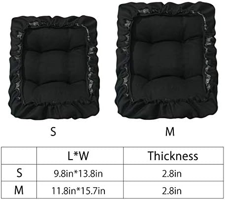 TINTON LIFE 10"x14" Padded Rectangle Bar Stool Cover Cushion with Elastic Fabric Satori Stool Seat Cushion for Metal