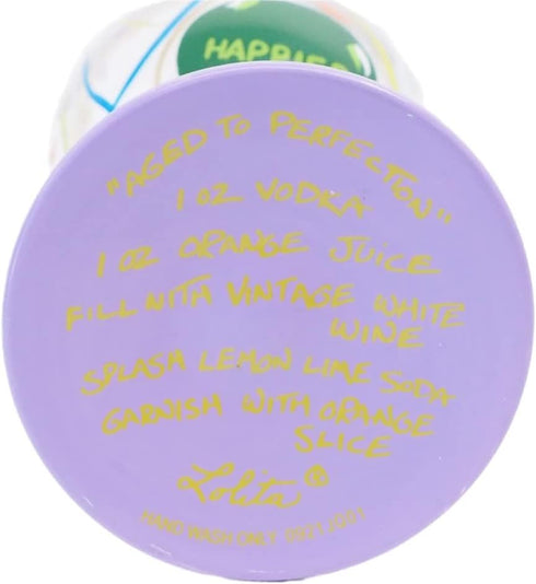 Lolita Aged to Perfection Artisan Painted Birthday Wine Glass