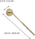 NUOBESTY Incense Ash Long Handle Press Seal Stick Shovel for DIY Fragrance Accessories Home Shop Decor