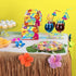 Luau Grass Table Skirt, Natural Hawaiian Table Skirt, Tropical Party Decorations, 9 Feet x 29.5 Inch