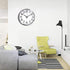 TopOne Silent Wall Clock, Battery Operated 12 inch Silver Aluminum Quartz Decor for Kitchen, Home, School