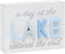 "3D Block Sign A Day at the Lake Restores the Soul - Rustic Home Decor - Great Gift for Lake Lovers"
