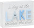 "3D Block Sign A Day at the Lake Restores the Soul - Rustic Home Decor - Great Gift for Lake Lovers"