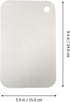 DOITOOL Stainless Steel Cutting Board, Square Modern Chopping Block for Home Kitchen (9.44x5.9inch)