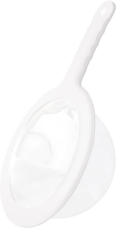 Ultra Fine Mesh Net Strainer, Plastic Nylon Food Strainer with Handle for Baking Kitchen Juicing