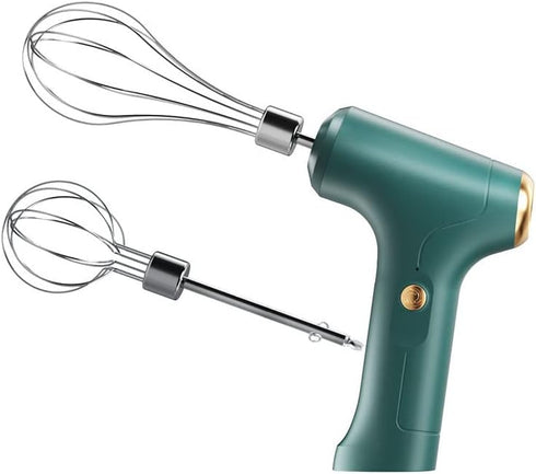 Electric Handheld Mixer with 2 Stirring Rods, 3 Speed Modes for Whipping, Mixing Pudding, Cookies, Cakes, Batters, USB