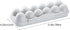 Egg Holder Refrigerator Storage Container, 12 Count Plastic Covered Egg Tray, Dozen-section Carrier Bin with Lid