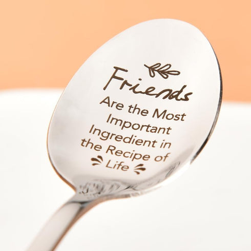 Birthday Gifts for Women: Friendship Spoon Gifts for Men, Bff Gifts for Best Friends, Engraved Tea Coffee Spoon