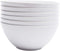 Melamine Cereal Bowls Set of 6, 28oz White Unbreakable Soup Bowls, Dishwasher Safe for Kitchen