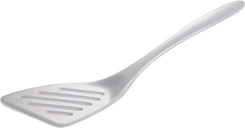 Hutzler 12-1/2 Inch Slotted Melamine Turner, White by Gourmac