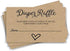 All Ewired Up 50 Gender Neutral Kraft Baby Shower Diaper Raffle Tickets, Lottery Insert Cards for Baby Shower