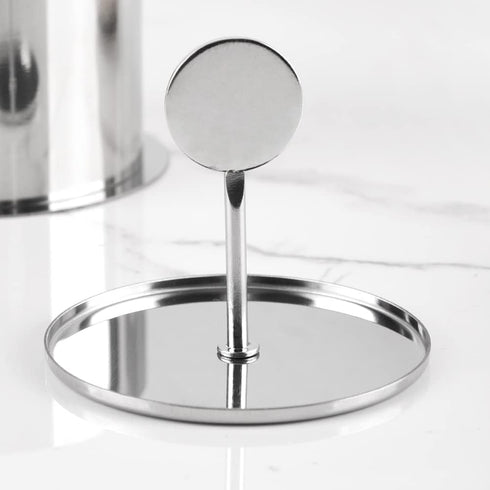 Guowall Round Cake Mold - Stainless Steel Cake Mousse Mold with Pusher and Lifter, Baking Accessories (3pcs/set)