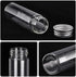 TOBWOLF 12PCS Glass Spice Jars - 50ml / 1.7oz Transparent Containers with Aluminum Lids for Home Kitchen Storage