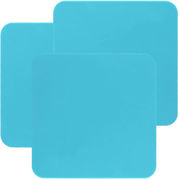 Mini Skater 3pcs Bar Coasters 10x10x0.2CM Square Silicone Coasters for Drinks Beverage Coffee Table