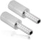 YOUHO 2PCS 0.5 Micron Diffusion Stone, Stainless Steel Aeration Stone with 1/4" Barb for Homebrew Wine Beer Soda