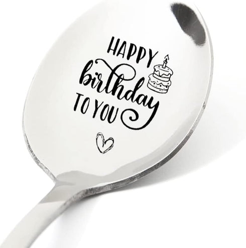 Birthday Gifts Spoons for Women, Men, Girls, Coffee Tea Spoon for Him, Her, Happy Birthday Gift for Daughter Son
