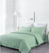 Lasin Bedding 100% Cotton Hotel Collection Pillowcases, Stripe, Standard 20" x 26", Set of 2 - Green