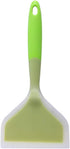 Omelette Spatula 10-Inch Silicone Pancakes Shovel, Durable Heat-resistant Wide Turner for Eggs, Crepes, Pizza (Green)