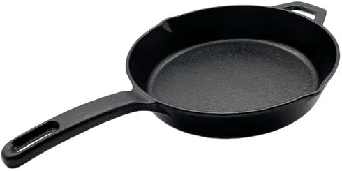 Nexgrill 10" Round Cast Iron Skillet, Pre-Seasoned for BBQ & Outdoor Cooking, Heavy-Duty