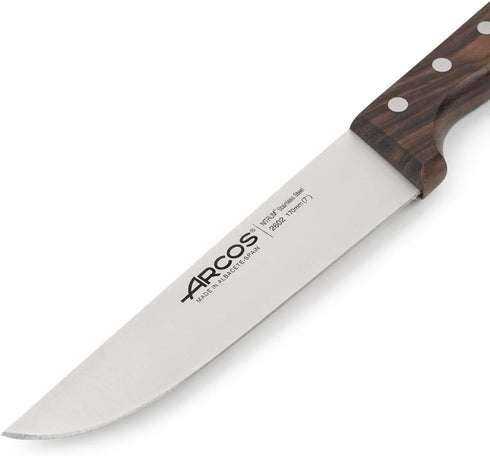 Arcos 7 Inch Butcher Knife Nitrum Stainless Steel. Professional Cooking Knife For Cutting Meat, Fish and Vegetables.