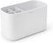 Brabantia Renew Bathroom Caddy (White), Compartments for Toothbrushes, Soap, Nonslip Base with Drainage Holes