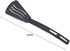 Kitchen Cooking Tools 3Pcs Mini Nylon Utensils Set, Slotted Turner, Solid Spoon, Fork for Children Dinner Tools (Black)