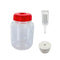 FastRack 1 Gallon PET Wide Mouth Fermonster, Airtight Lid, #10 Drilled Stopper & Twin Bubble Airlock for Brewing