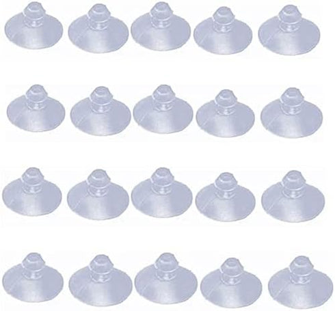Pack of 20 Anti-Collision Suction Cups, 18mm/0.7" Furniture Desk Glass Hanger Pads for Glass Plastic