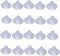Pack of 20 Anti-Collision Suction Cups, 18mm/0.7" Furniture Desk Glass Hanger Pads for Glass Plastic