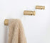 YANGQIHOME Pack of 4 Solid Gold Brass Coat Hooks - Wall Hanger Mounted Bathroom Hook Kitchenware Organizer