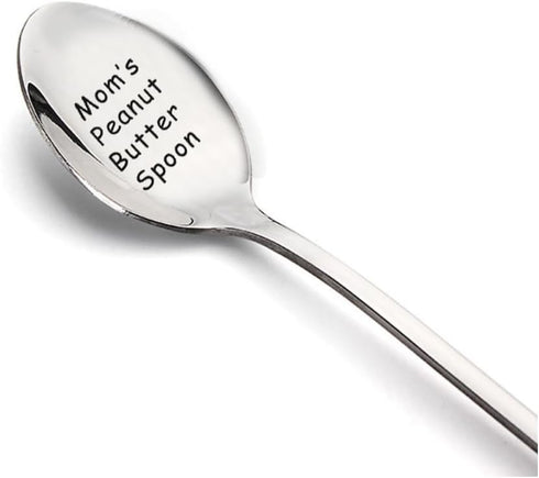 Gift for Mom from Daughter & Son - Mom's Peanut Butter Spoon for Peanut Butter Lovers