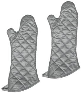 NEW 17-Inch Silicone Cloth Oven Mitt, Heat Resistant to 200° F, Set of 2