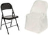 5 Efavormart PCS Ivory Linen Polyester Folding Chair Covers for Dining Chairs Party Wedding Banquet Outdoor Event