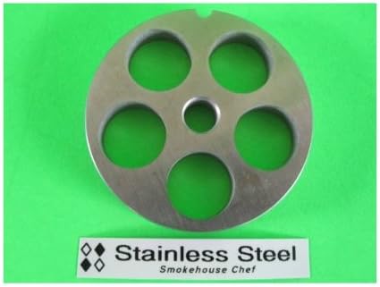 #12 x 3/4" (20.0mm) STAINLESS STEEL Meat Grinder Plate Disc for Hobart, LEM, Cabelas, Universal MTN & Others