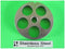 #12 x 3/4" (20.0mm) STAINLESS STEEL Meat Grinder Plate Disc for Hobart, LEM, Cabelas, Universal MTN & Others